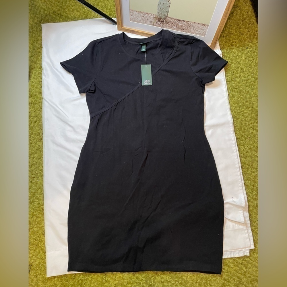 NWT Wild Fable size XL black midi dress